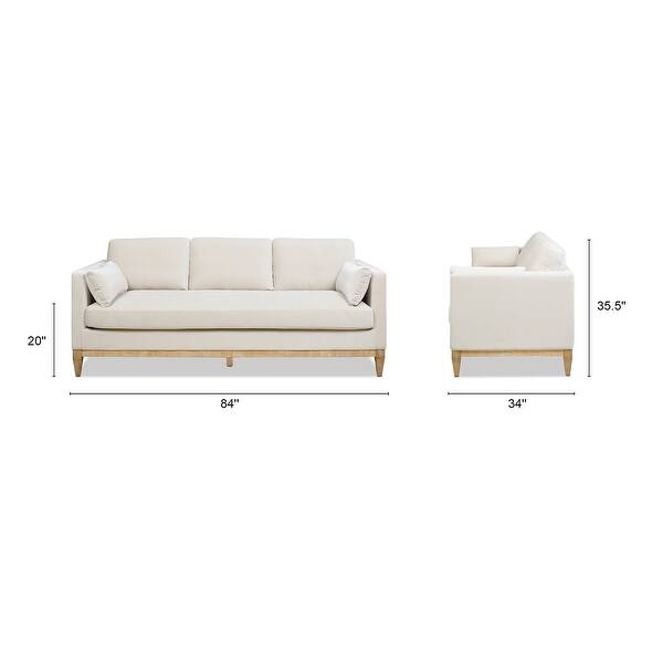 Knox 84" Modern Farmhouse Pillow Back Sofa Bed Bath & Beyond 34420740